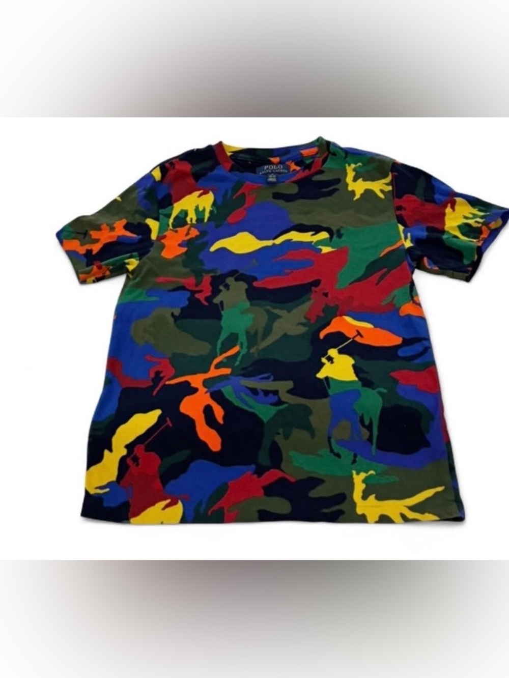 Polo by Ralph Lauren Navy Multicolor Camo Tee